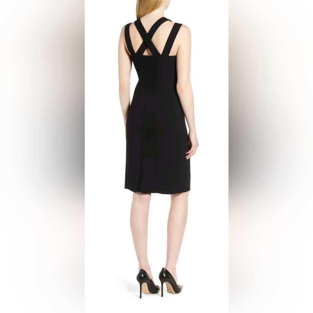 Hugo Boss Daphima Crepe Dress Black Size 8 #182